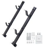 Trimmer Rack, 2 Place Weeder Trimmer Rack, Trim Holder Trailer Rack Carrier with Zinc Alloy Password Lock, Mount On Landscape Truck Trailer Enclosed Trimmer Rack Weed Eater Racks, Pair